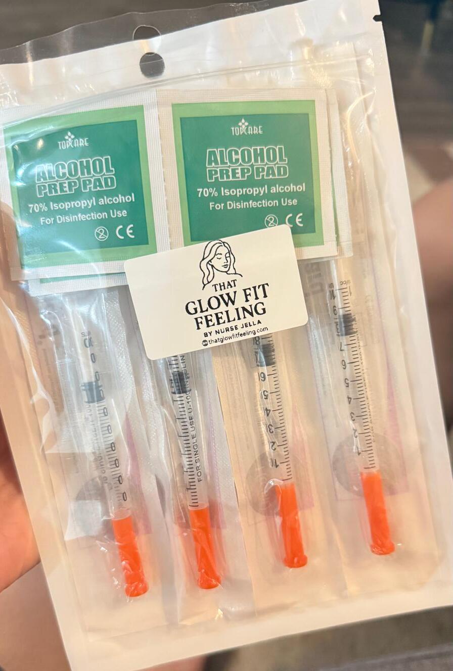 Sterile medical injection setup